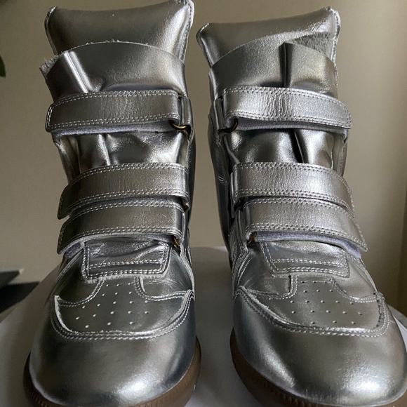 Isabel Marant Bekett Sneaker Gun Metal Silver - Picture 11 of 16